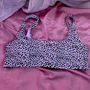 Size Large Dotted SHEIN brand bikini top